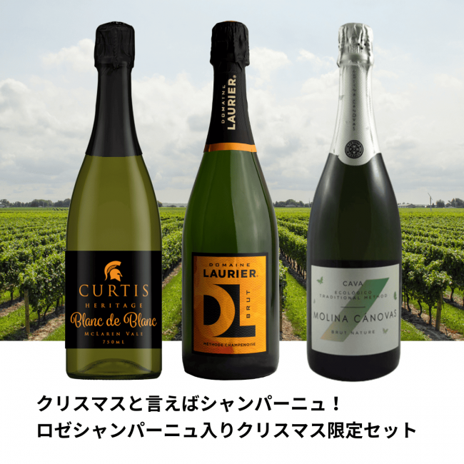 スパークリング3カ国3本飲み比べセット！